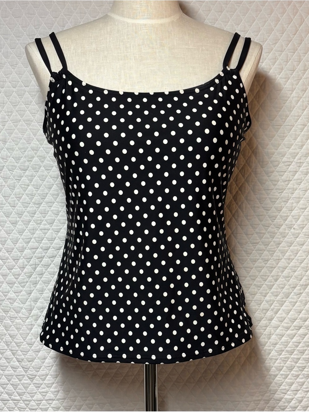 Sunsets Black Polka Dot Swim Top